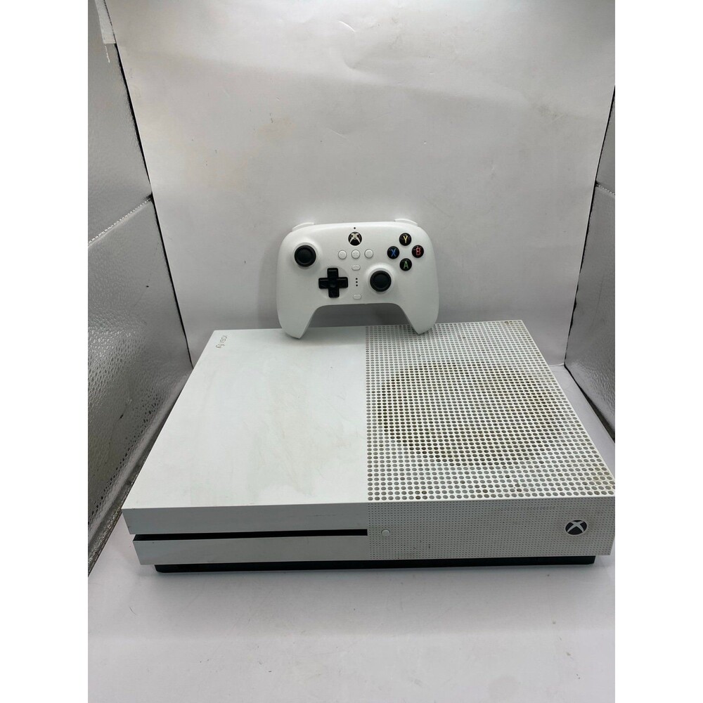 Microsoft Xbox One S 1TB White Console With Controller + Wires Tested